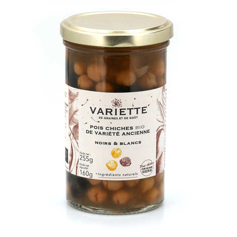 Organic Natural Chickpeas black and white from old varieties - Variette