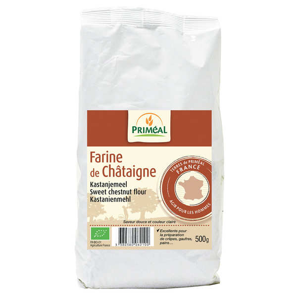 Farine de châtaigne bio - Sachet de 500g