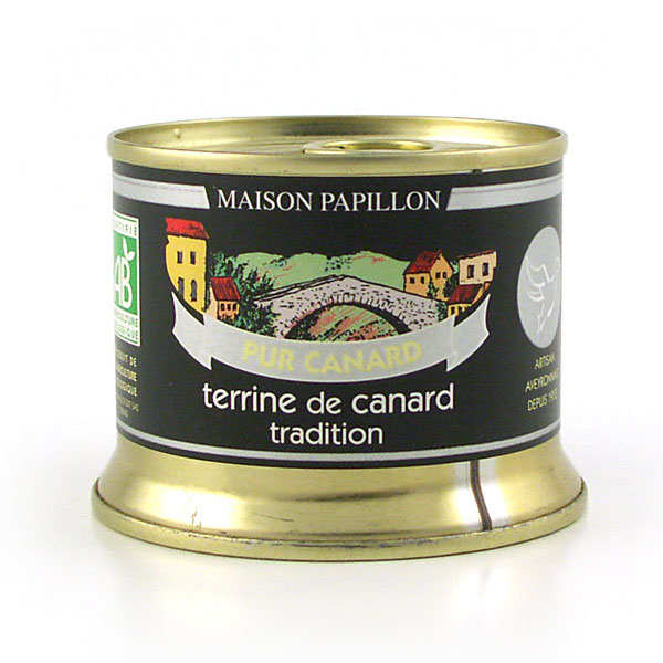 Terrine 100 canard tradition bio Maison Papillon