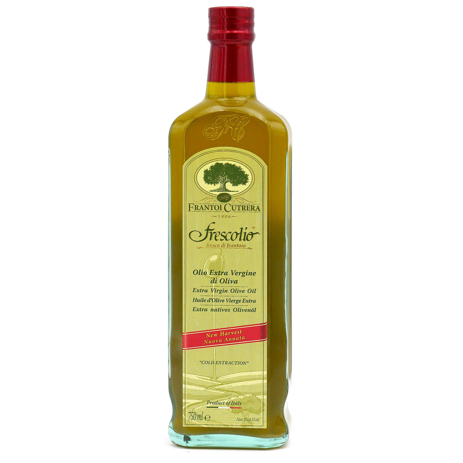 Huile d'olive italienne extra vierge Frescolio avec sachet d