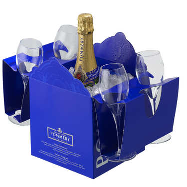 Coffret Tasting Box - Champagne Brut Royal Pommery et 4 flûtes Coffret Tasting Box - Champagne Brut Royal Pommery et 4 flûtes