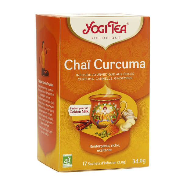 Yogi Tea Thé Chai Curcuma Bio (17 sachets)
