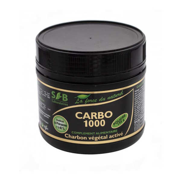 Carbo 1000 charbon végétal activé poudre 150g - Nutri Naturel