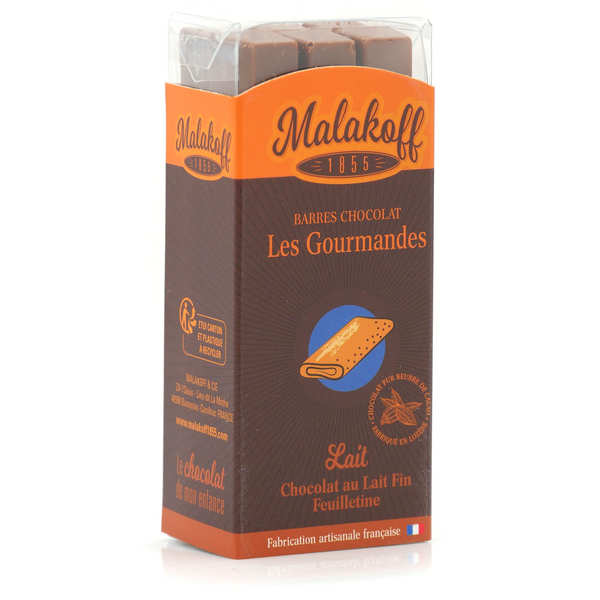 Barre chocolat Lait Feuilletine 20g