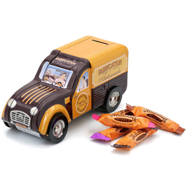 2CV Citroën contenant 20 mini barres assorties Malakoff 1855 Malakoff