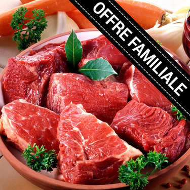 Offre familiale : Bourguignon extra de boeuf du Massif Central Offre familiale : Bourguignon extra de boeuf du Massif Central