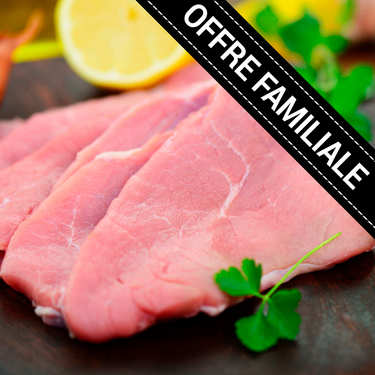 Offre familiale : Escalopes de veau Label Rouge d'Aveyron et du Ségala IGP Offre familiale : Escalopes de veau Label Rouge d'Aveyron et du Ségala IGP