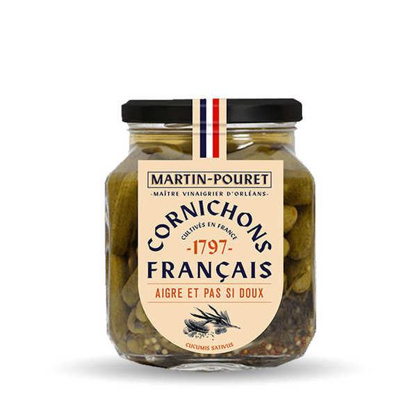 Cornichons français Aigres et pas si Doux du Val de Loire - Pot de 555g