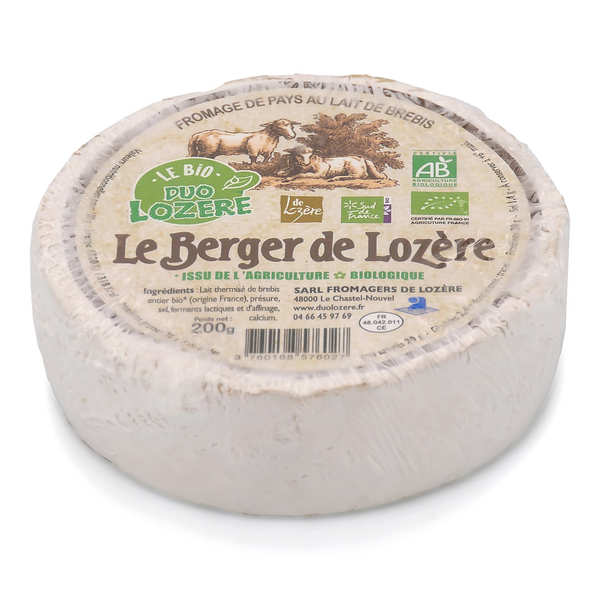 Le Berger De Lozère Bio Fromage Au Lait De Vache Fromagers De Lozère Duo Lozère 