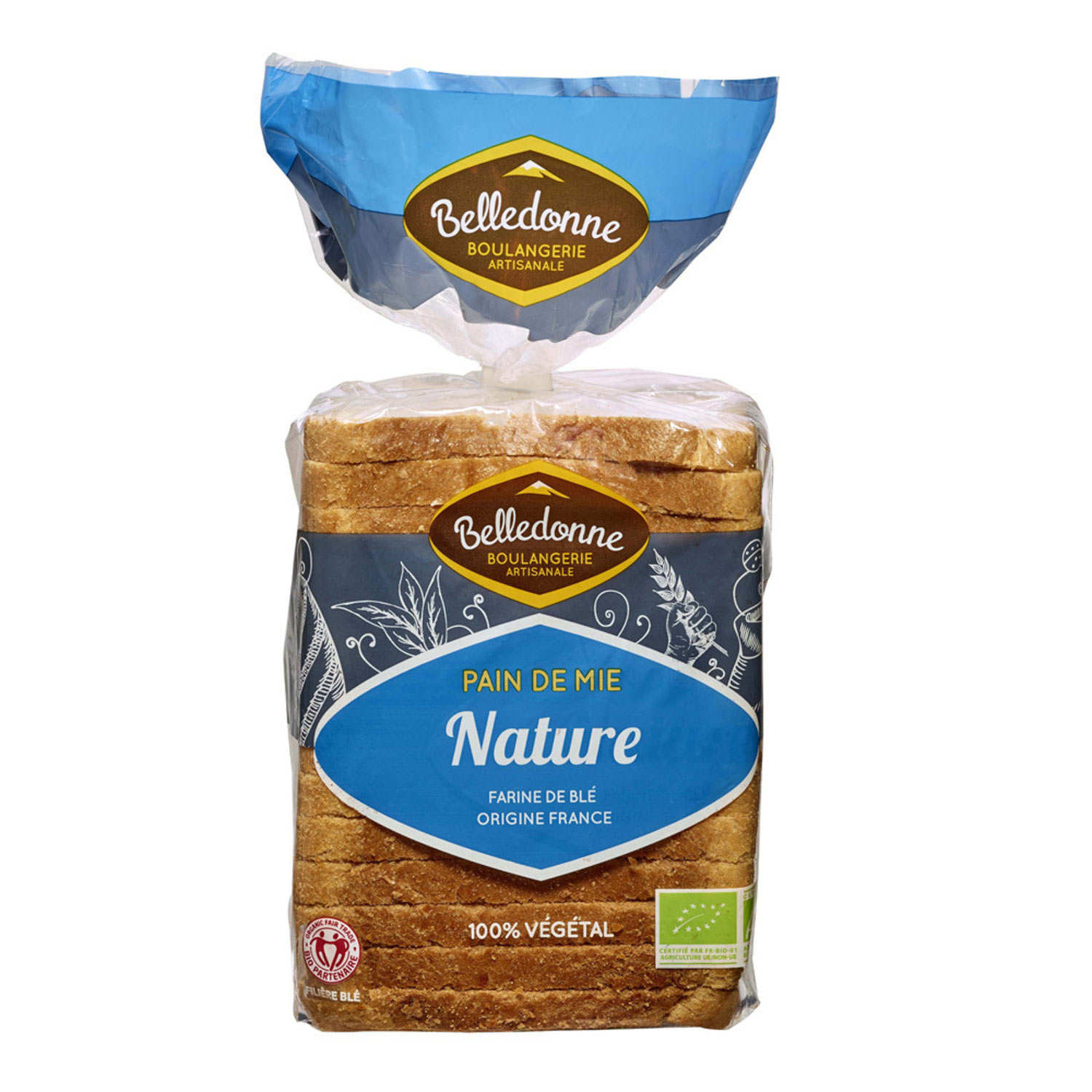 Organic Plain soft bread - Pain de Belledonne
