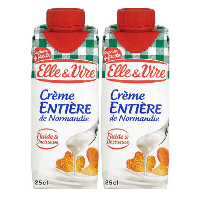 Crème fraîche entière liquide 30 stérilisée UHT