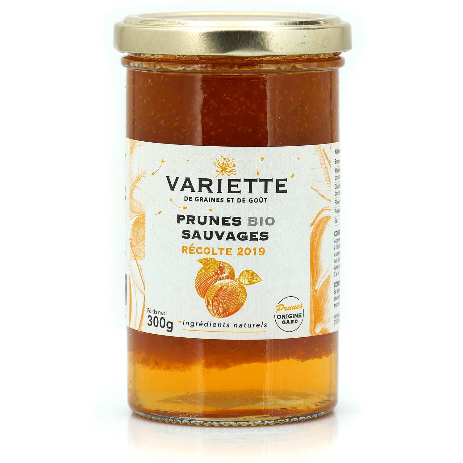 Confiture bio de prunes sauvages Variette