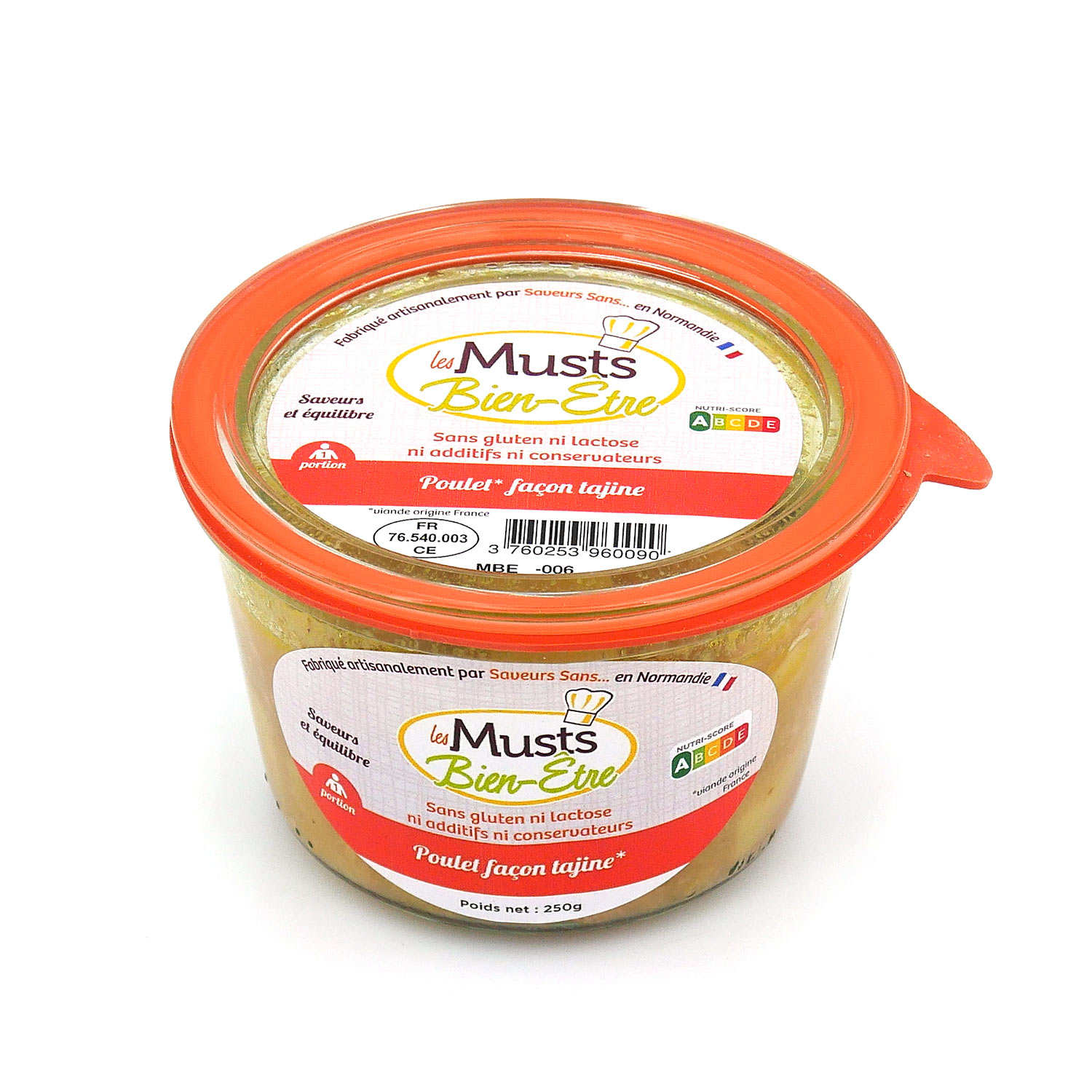 Poulet façon Tajine plat cuisiné sans gluten et sans lactose Les