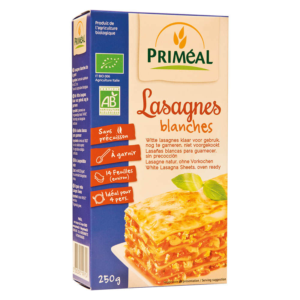 Actibio -- Lasagnes blé blanc bio Vrac - 5 kg main image 1