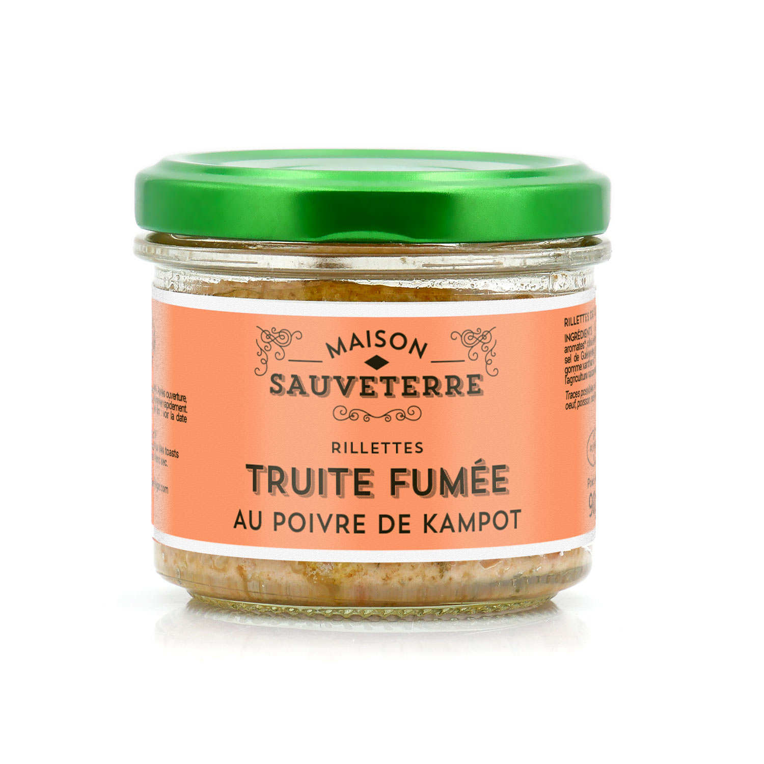 Trout Rillete Smoked trout rillettes with Kampot pepper - Maison Sauveterre