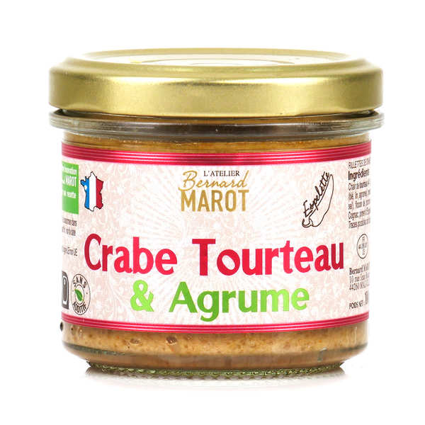 Crabe tourteau aux agrumes à tartiner - Pot de 100g