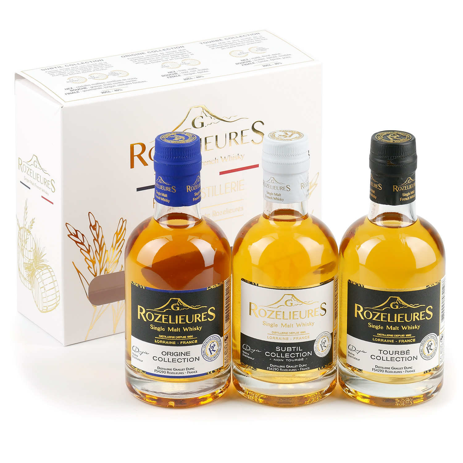 Whisky Rozelieures - Coffret Découverte 3 Bouteilles De 20cl - Whisky G ...