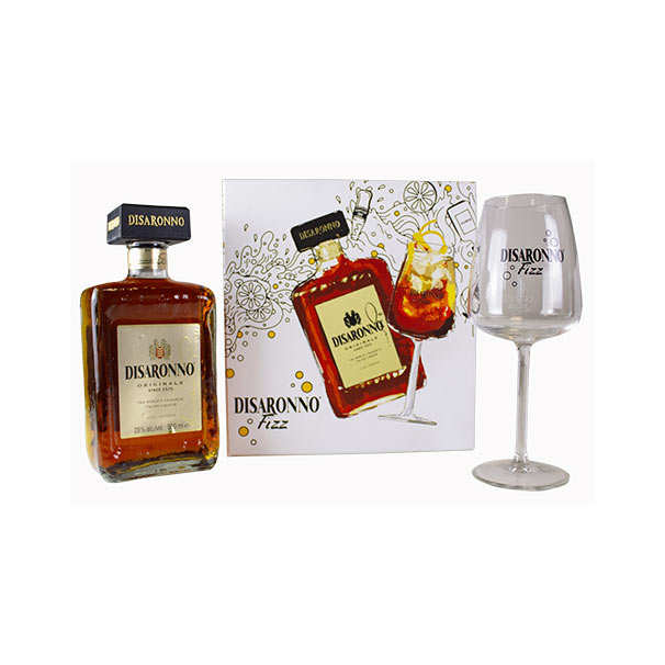 Disaronno Amaretto Fizz Gift Box With 1 Glass Disaronno Originale
