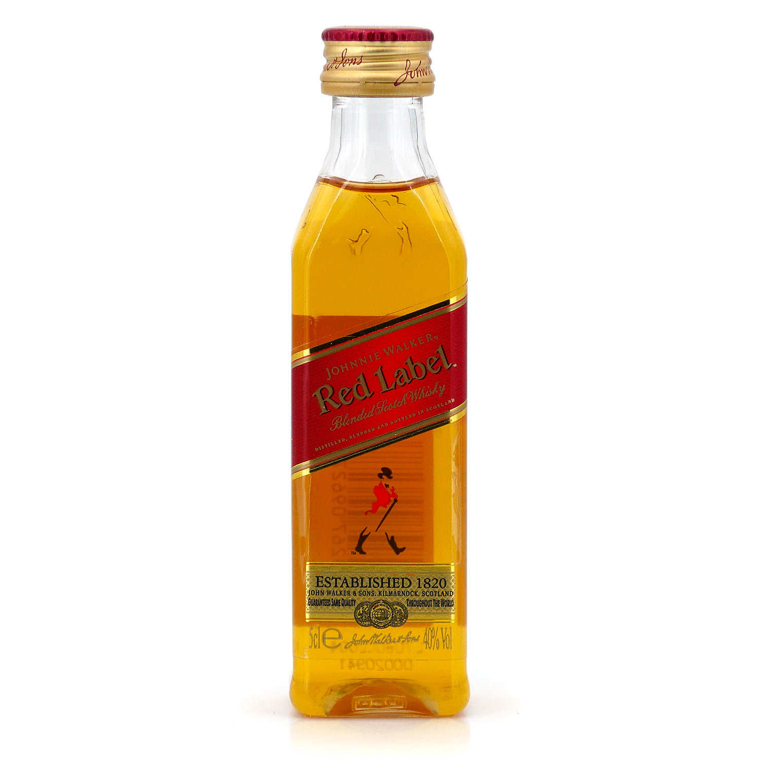 Johnnie Walker Red Label Whisky - Sample bottle - 40% - Johnnie Walker