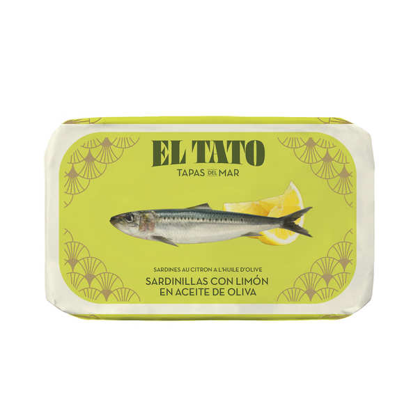 Small sardines with olive oil and lemon - El Tato