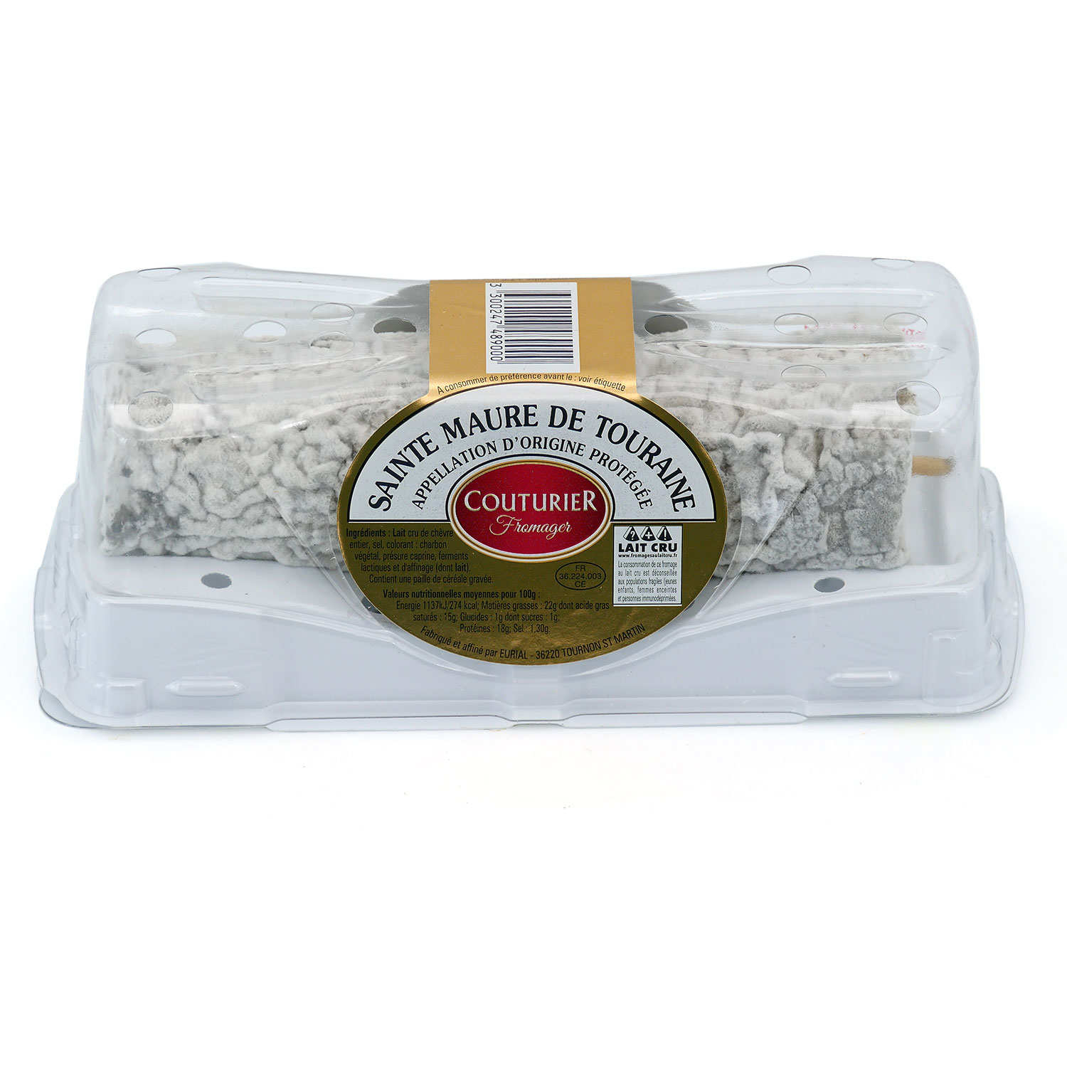 Sainte Maure de Touraine PDO fresh goat's milk cheese Couturier