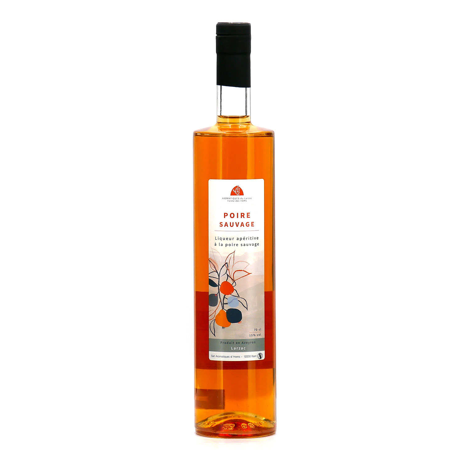 Artisanal aperitif liqueur with wild pear from Aveyron 15