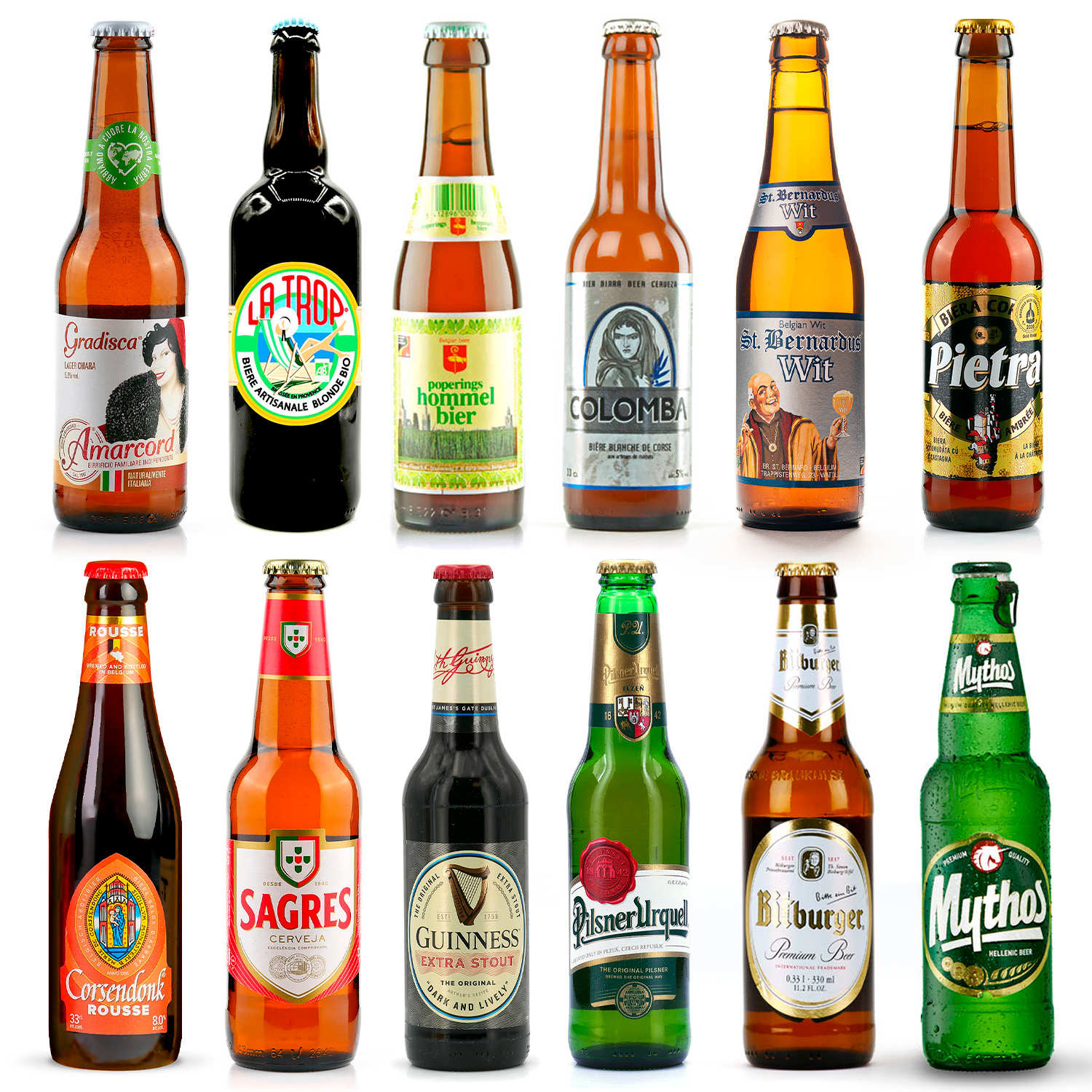 12 European Beers Gift Box BienManger Paniers Garnis