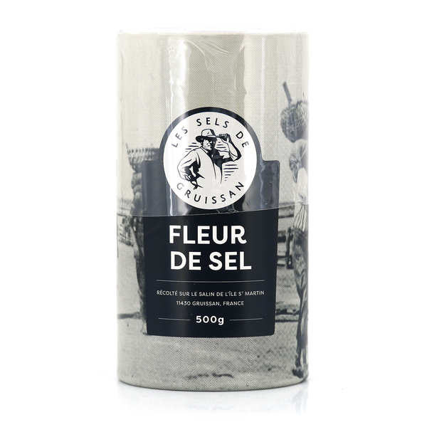 Fleur de sel de Gruissan en Méditerranée - Boîte cartonnée de 500g