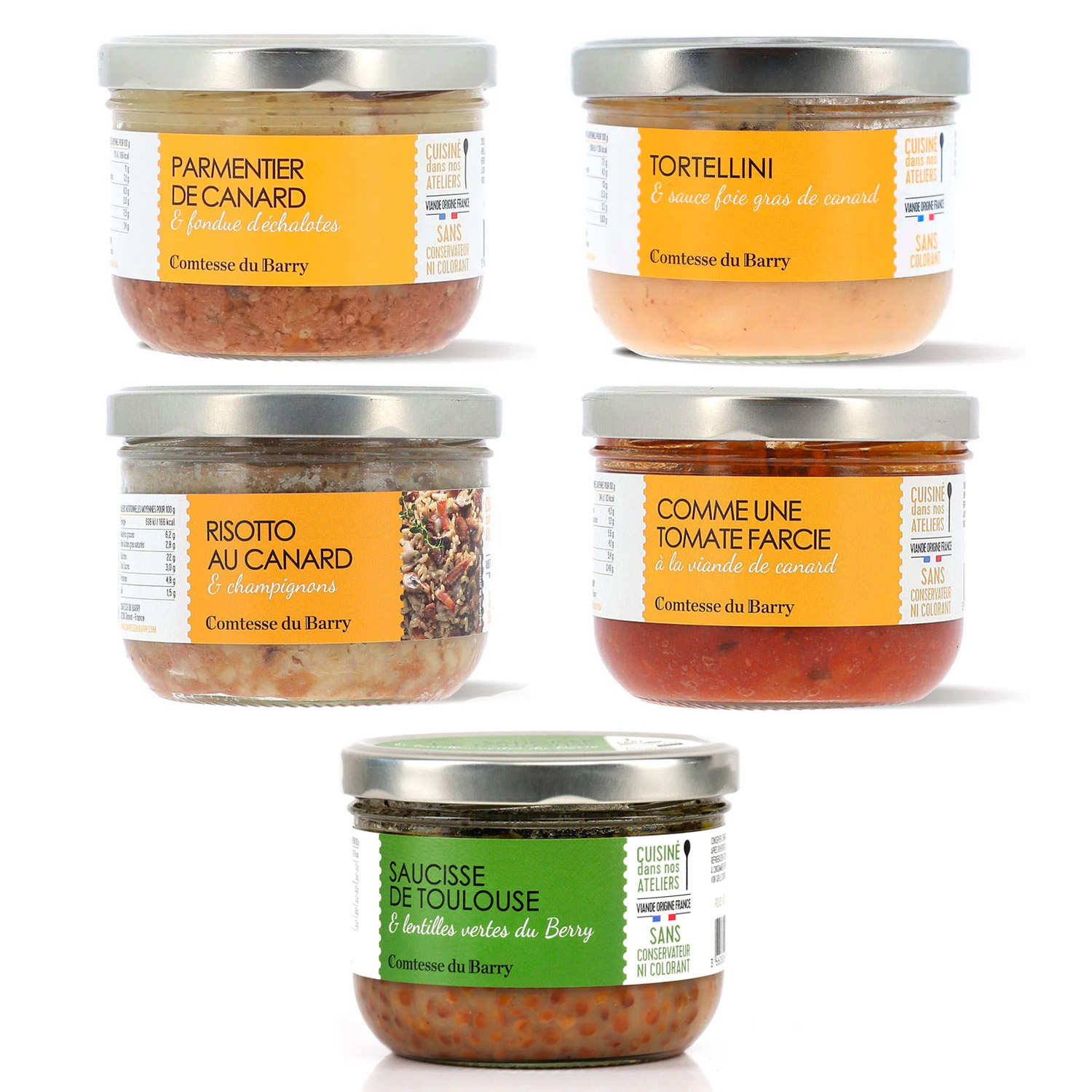 Lot 5 jours / 5 plats gourmands Comtesse du Barry - Comtesse du Barry