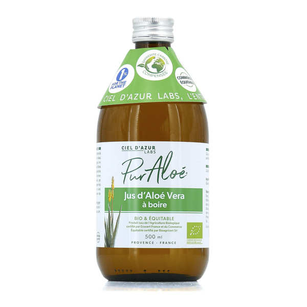Aloe Vera Drinking Juice Organic and fairtrade -