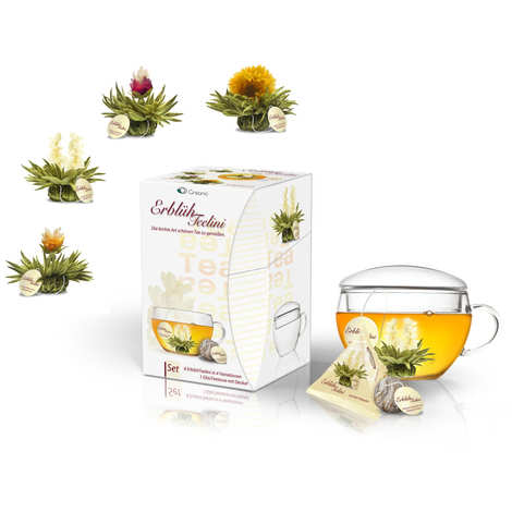 CREANO Coffret Cadeau de fleurs de thé Creano dans une boîte à thé