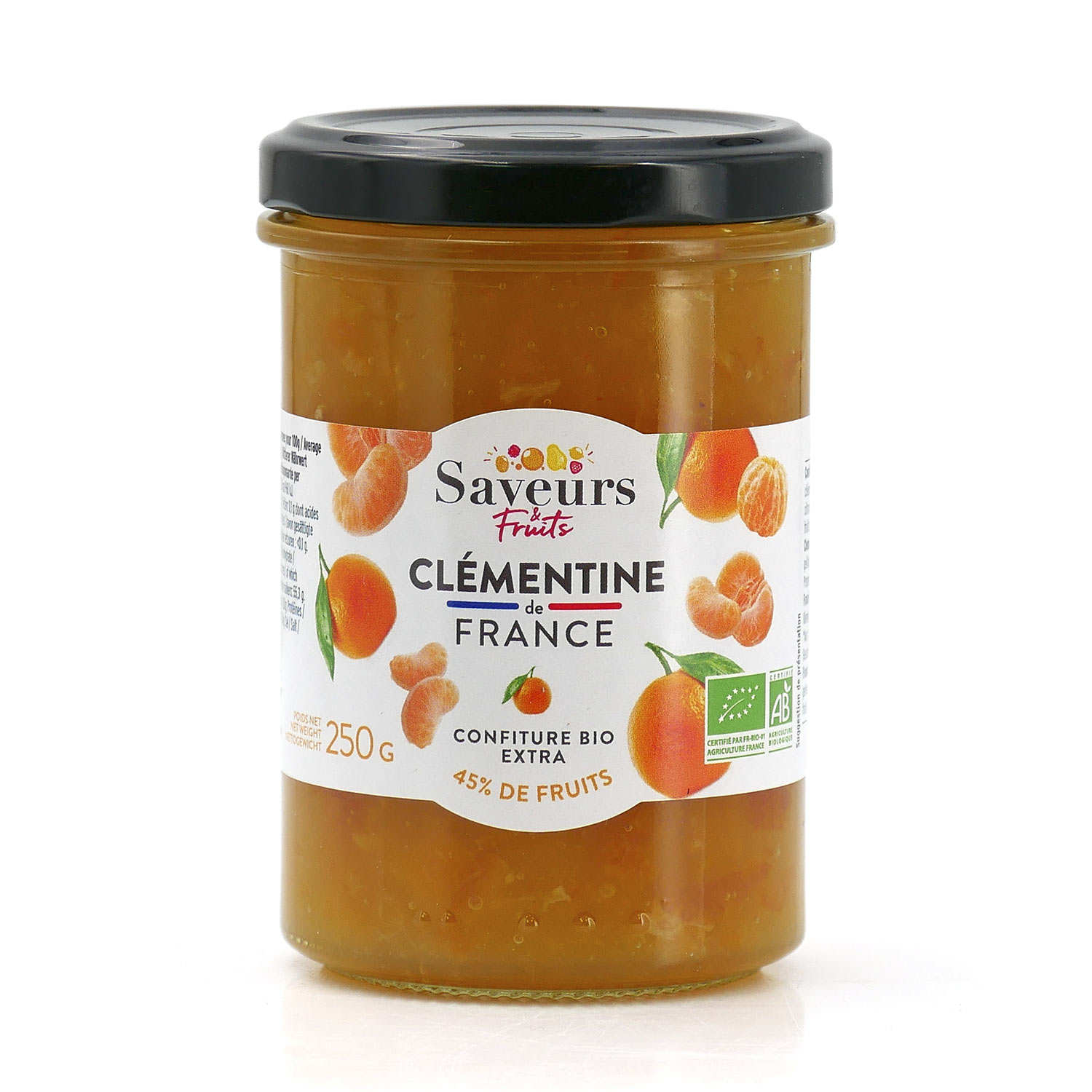Organic clementine Extra Jam Saveurs et Fruits