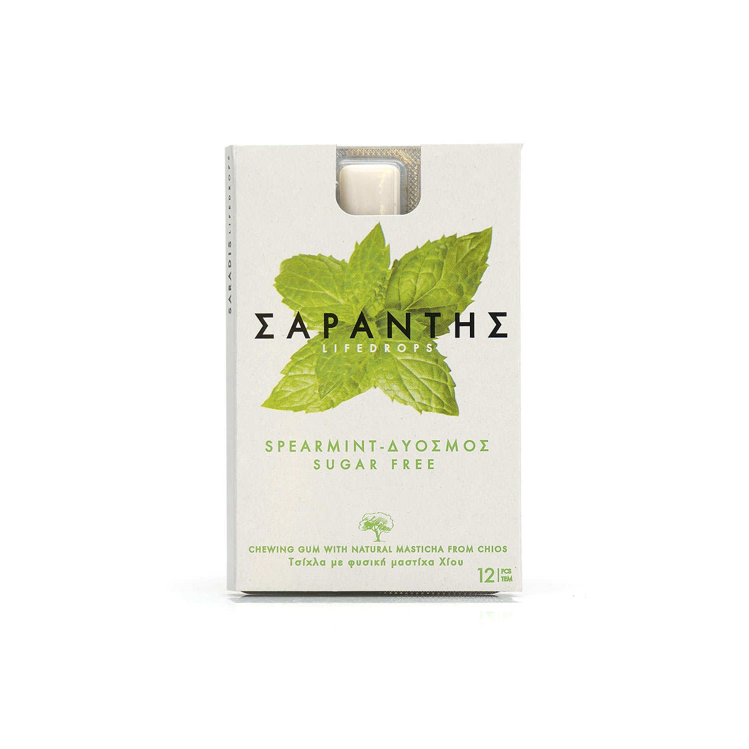 Chios Mastiha and mint Chewing Gum no sugar Sarantis