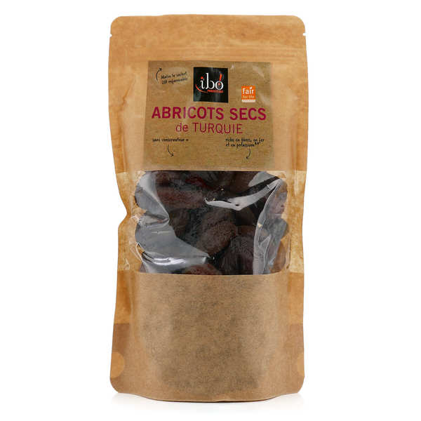 Abricots secs entiers et dénoyautés bio - Projet Fair For Life - Sachet de 500g
