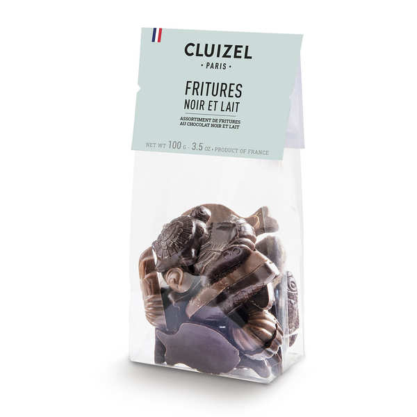 Sachet de fritures de Pâques au chocolat noir et au lait - Sachet de 100g
