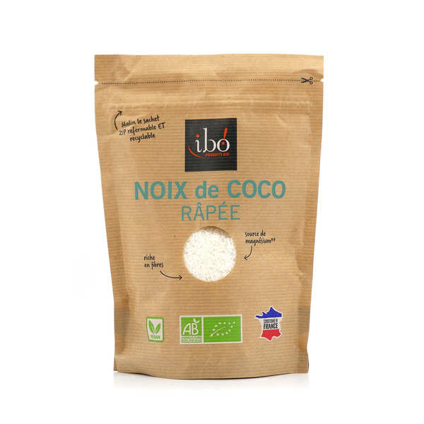 Noix de coco râpée bio et équitable - Sachet de 150g