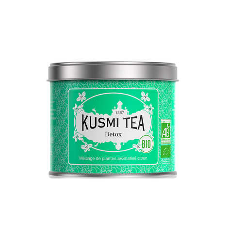 Thé vert Detox bio - Boite vrac en métal - Kusmi Tea