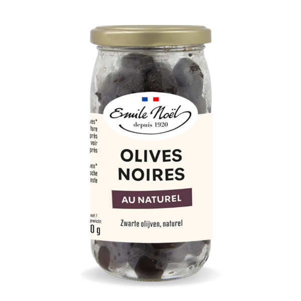 Olives Noires au Naturel Bio - Pot de 250g