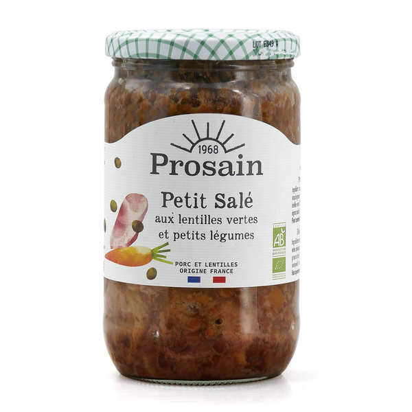 Petit salé aux lentilles vertes bio - Pot 680g