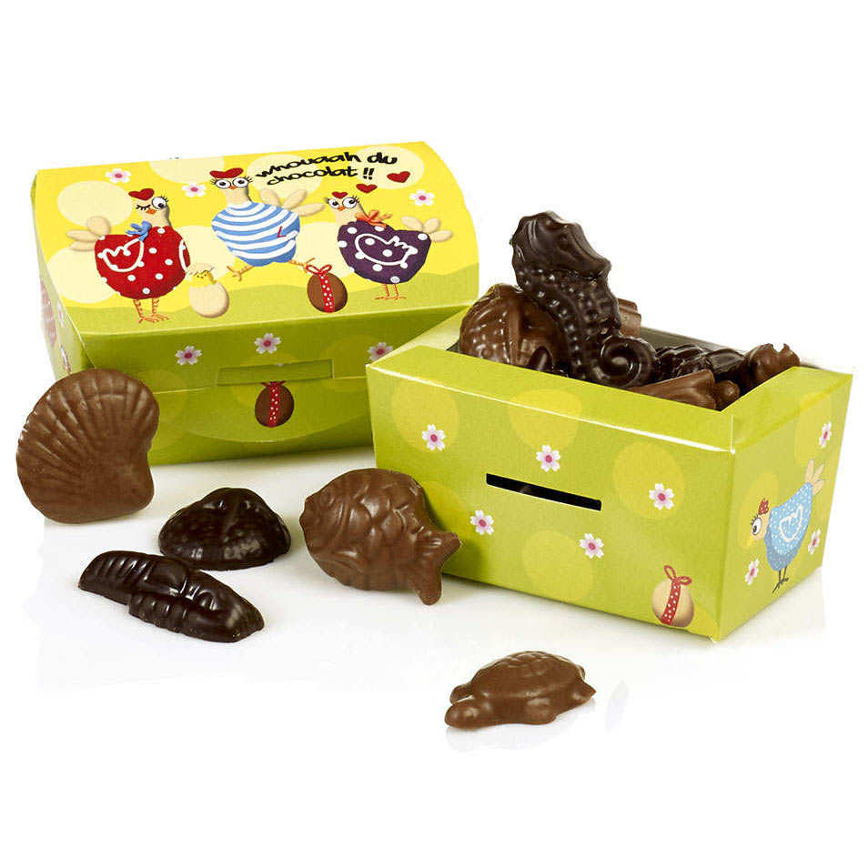 Easter Chocolates Small Cuckoo Clock Chest Maison Guinguet