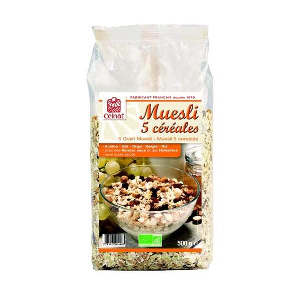 Muesli 5 Céréales Bio - Celnat - La Fourche