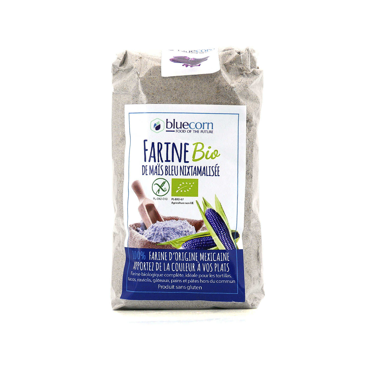 Mexican organic blue corn flour Blue Corn