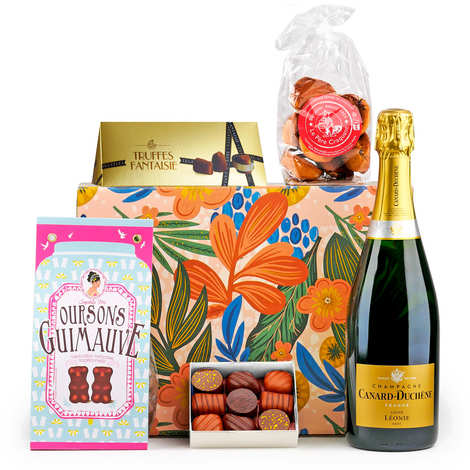 Boite Cadeau Grenelle - Coffret chocolat et champagne - La Maison du  Chocolat