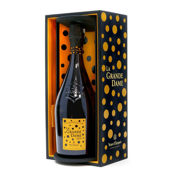 Champagne Veuve Clicquot La Grande Dame - Coffret édition limitée Kusama - Coffret avec bouteille de 75cl