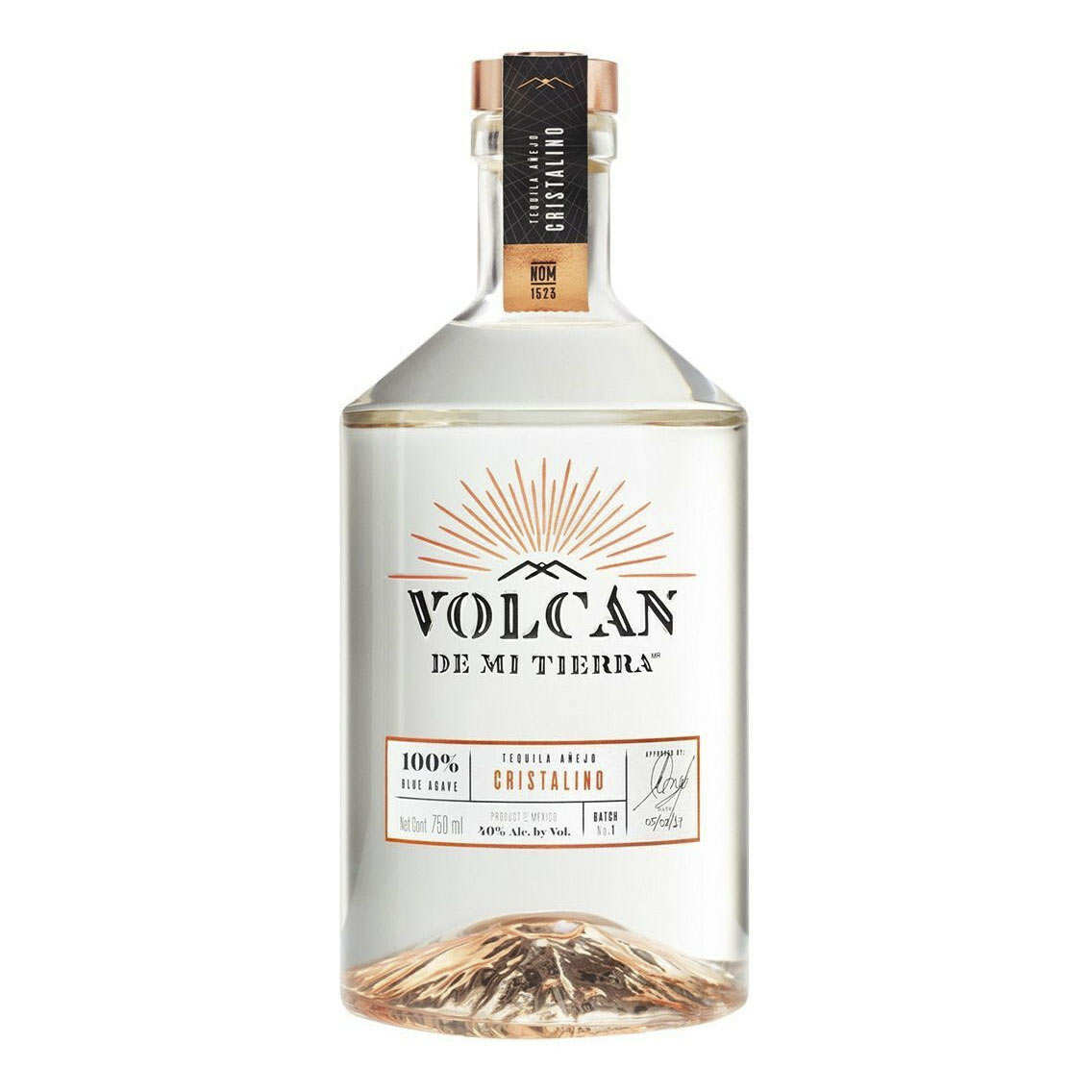 Tequila Volcan Añejo Cristalino Volcan
