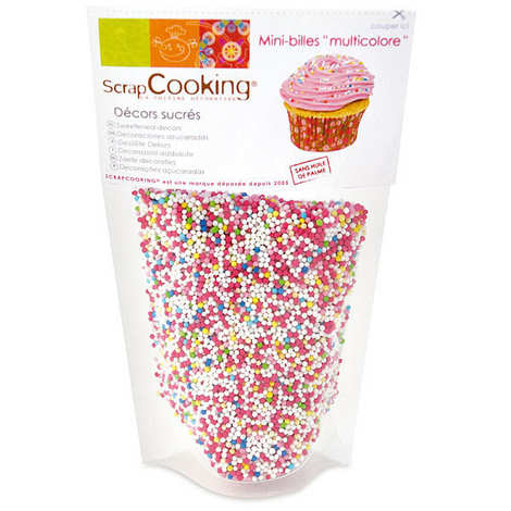 Pot de décors sucrés vermicelles Multicolores 80g