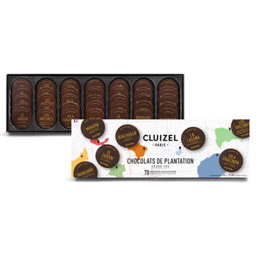 Nuancier de chocolats premiers crus de plantation Michel Cluizel Nuancier de chocolats premiers crus de plantation Michel Cluizel