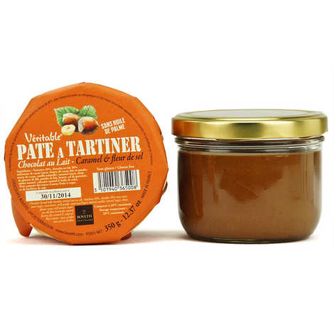 Véritable Pâte à Tartiner Chocolat Au Lait Caramel Sans Huile De Palme