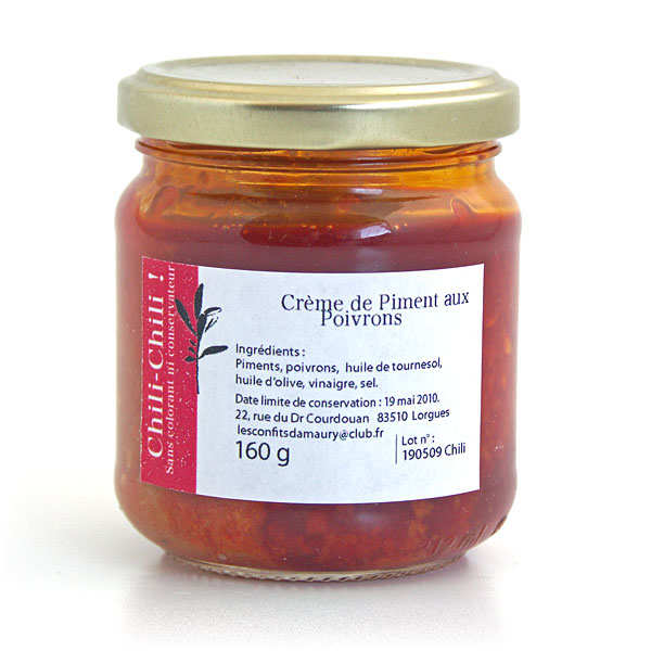 Chilli chilli chilli and sweet pepper paste Les Confits d'Amaury