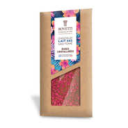 Tablette chocolat au lait pétales de rose